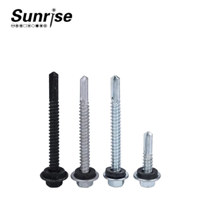 Pen Hex Gyda Sinc Golchwr Sgriw Modurol Hunan Drilio