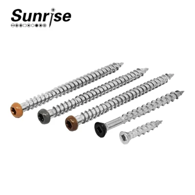 Sgriw Bwrdd Sglodion Countersunk Drive Torx Cyfansawdd Pren
