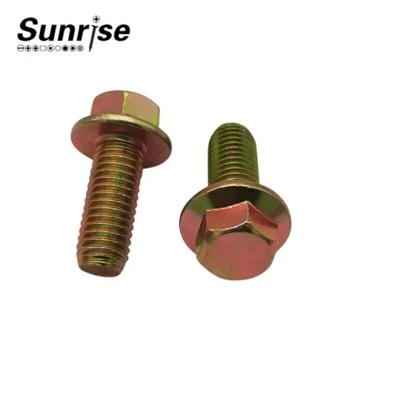 Sinc Melyn Plated DIN6923 Hex Flange Bolt